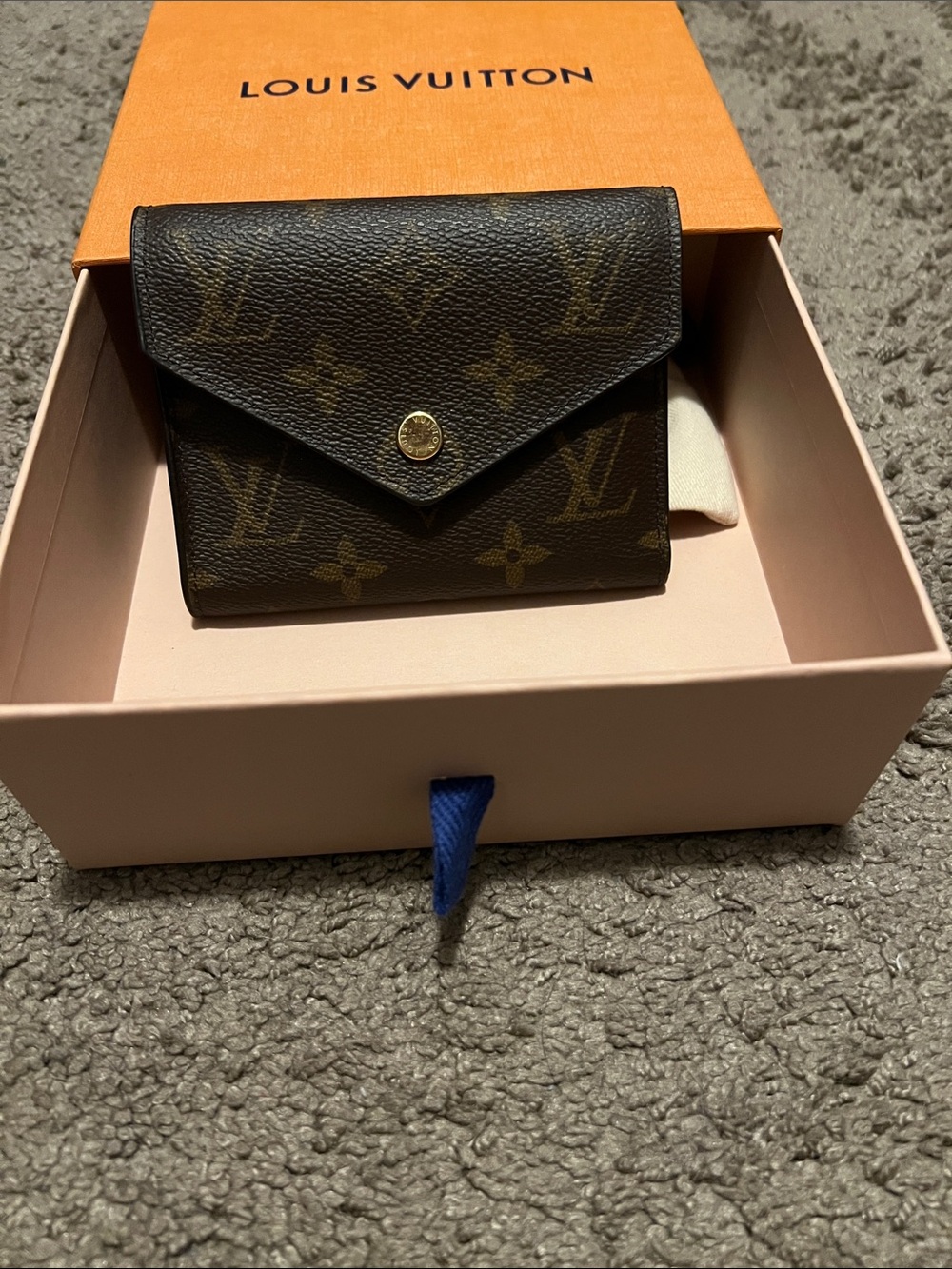 Louis Vuitton Monogram Compact Envelope Wallet in Dark Brown